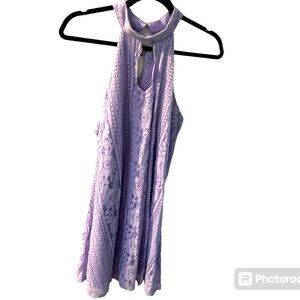 Francesca’s “Miami” Women’s Mini Lace Lavender Dress